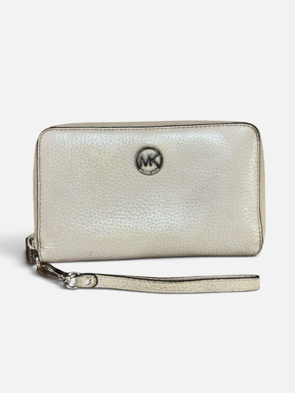 Michael Kors Beige Wristlet with Logo